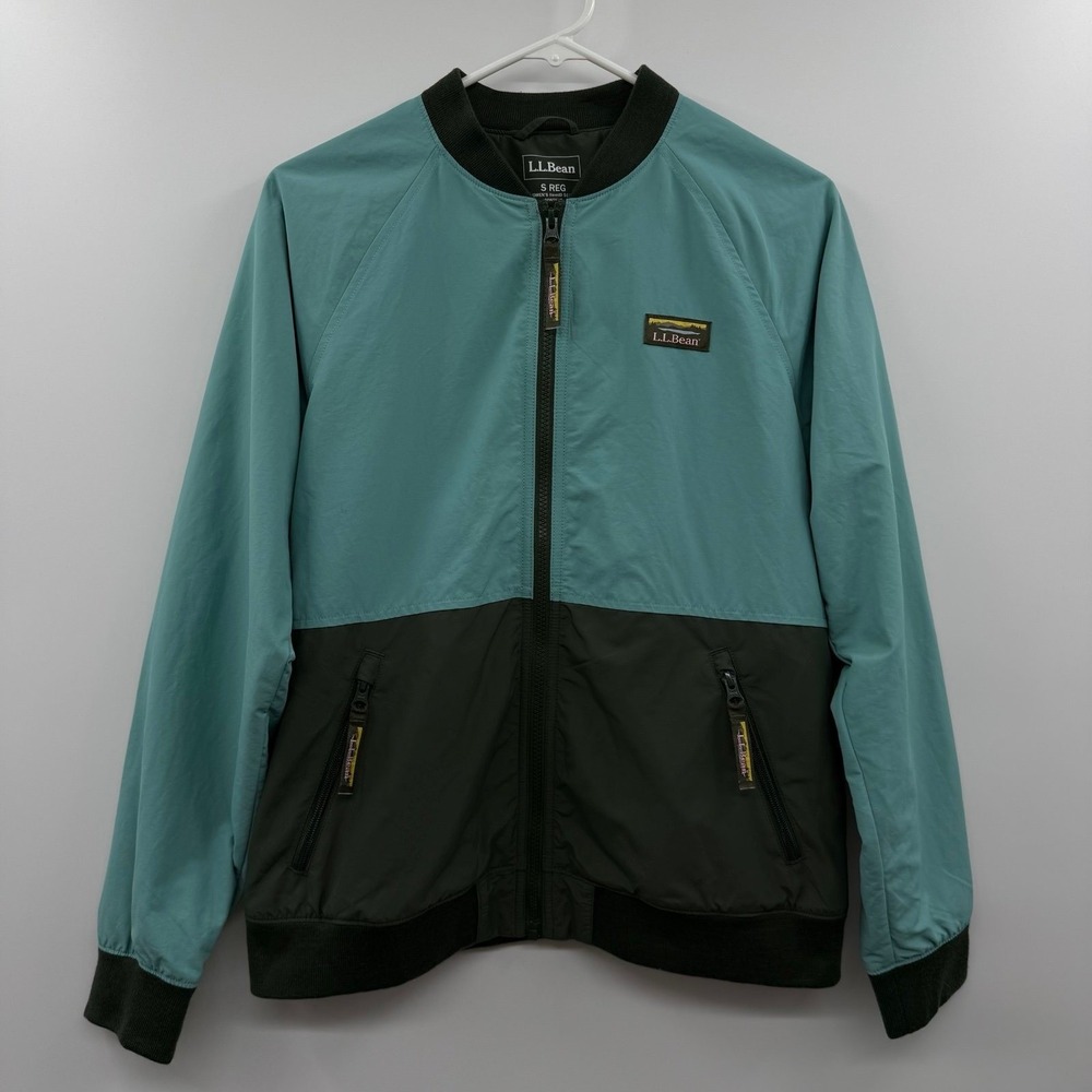 LL BEAN WOMENS COLORBLOCK Bomber jacket size small